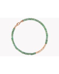 Tateossian - Metallic Bamboo Emerald 18k Gold Bracelet - Lyst
