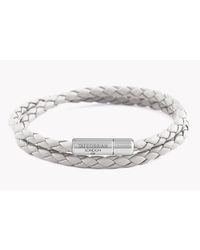 Tateossian - White Double Wrap Slim Pop Taito Bracelet - Lyst