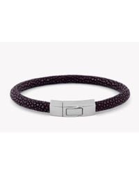 Tateossian | Brown Galuchat Bracelet In Stingray Skin for Men | Lyst