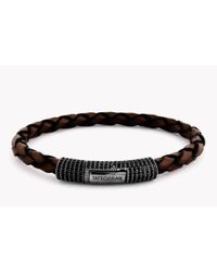 Tateossian - Brown Pop Pavé Scoubidou Bracelet for Men - Lyst