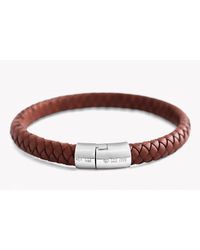 Tateossian - Brown Classic Cobra Bracelet for Men - Lyst