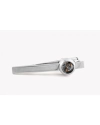 Tateossian - Metallic Skeleton Tie Clip In Rhodium Plating for Men - Lyst