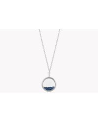 Tateossian - Metallic Rolling Gems Necklace With Blue Sapphires - Lyst