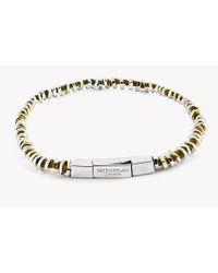 Tateossian - Metallic Mini Click Silver Beads Bracelet - Yellow - Lyst
