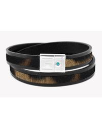 Tateossian - Amazonian Slide Silver Bracelet In Brown - Lyst