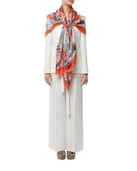 Temperley London Multicolor Village Printed Scarf