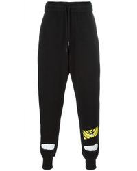 Off-White c/o Virgil Abloh - Black Printed Joggers for Men - Lyst