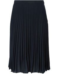 MICHAEL Michael Kors - Blue Knee Length Skirt - Lyst