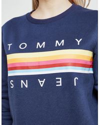Tommy Hilfiger Rainbow Sweatshirt Navy Blue