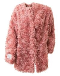 Stella McCartney - Elina Pink Mohair Blend Coat - Lyst