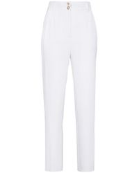 Versace - White Pantaloni Slim - Lyst