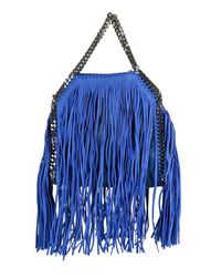 Stella McCartney - Blue Mini Falabella Fringed Tote - Lyst