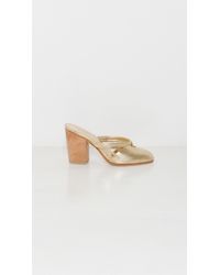 A Detacher Metallic Britney High Mules
