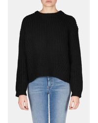 Acne | Black Java Rib Sweater | Lyst