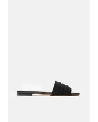 Tabitha Simmons - Black Sprinkles Pleated Grosgrain Flat - Lyst