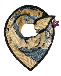 POM Amsterdam Blue Premium Fringe Shawl
