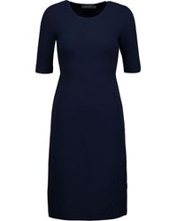 calvin klein midnight shelley midi stretch dress lyst browse stores