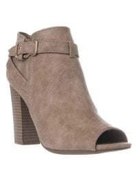 Guess | Natural G By Julep Peep Toe Ankle Booties | Lyst