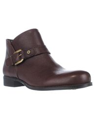 Naturalizer | Brown Jarrett Low Rise Ankle Boots | Lyst