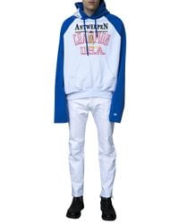 Vetements | White X Champion Print Hoodie for Men | Lyst