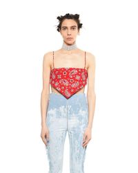 Eric Schlosberg - Red Bandana Top - Lyst