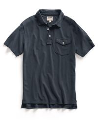 Todd Snyder - Blue Pique Polo In Navy for Men - Lyst
