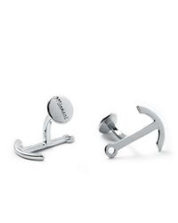 Miansai - Gray Silver Plated Anchor Cufflinks for Men - Lyst