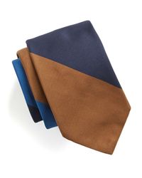 Todd Snyder - Blue Hand Finished Bold Stripe Silk Tie for Men - Lyst