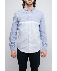Nanamica - Blue Wind Bd Shirt for Men - Lyst