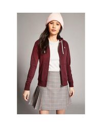 Jack Wills Red Ivy Raglan Zip Through