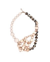 FLorian | Metallic Tangled Wooden Necklace | Lyst