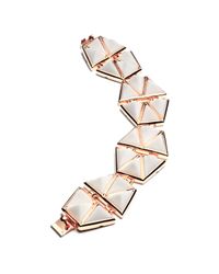 Eddie Borgo - Multicolor Rose Gold Plate Bracelet - Lyst