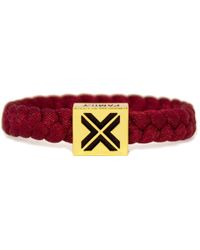Electric Family Red Electric Burgundy On Gold Bracelet