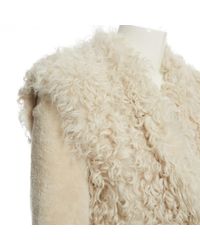 Mantel en Cuir Écru Isabel Marant en coloris Multicolor