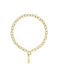 Glenda López - Metallic 18kt Gold Dipped Small Golden Links Necklace - Lyst