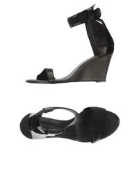 Surface To Air Black Sandals