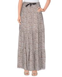 Souvenir Clubbing Gray Long Skirt