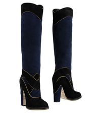 John Galliano Blue Boots