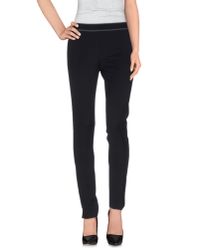 Via Masini 80 Black Casual Pants