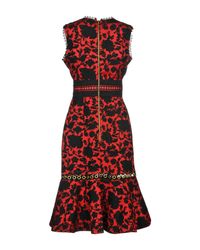 Saloni Red Knielanges Kleid