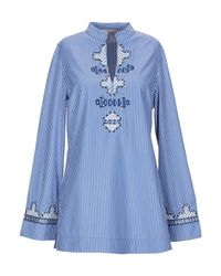 Tory Burch Blue Blouse