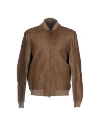 Salvatore Santoro Brown Jacket for men