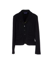 Blue Les Copains Black Blazer