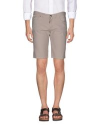Paolo Pecora Gray Bermuda for men
