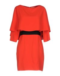 Alice + Olivia Red Kurzes Kleid