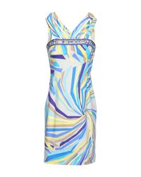 Emilio Pucci Blue Short Dress
