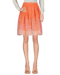 Matthew Williamson Orange Knee Length Skirt
