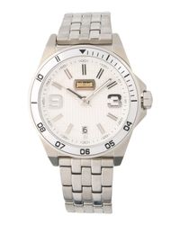 Just Cavalli Metallic Wrist Watch for men