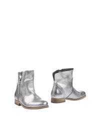 Armani Jeans Metallic Ankle Boots