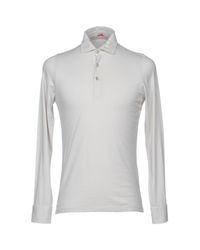 LABORATORIO 38 Gray Polo Shirts for men